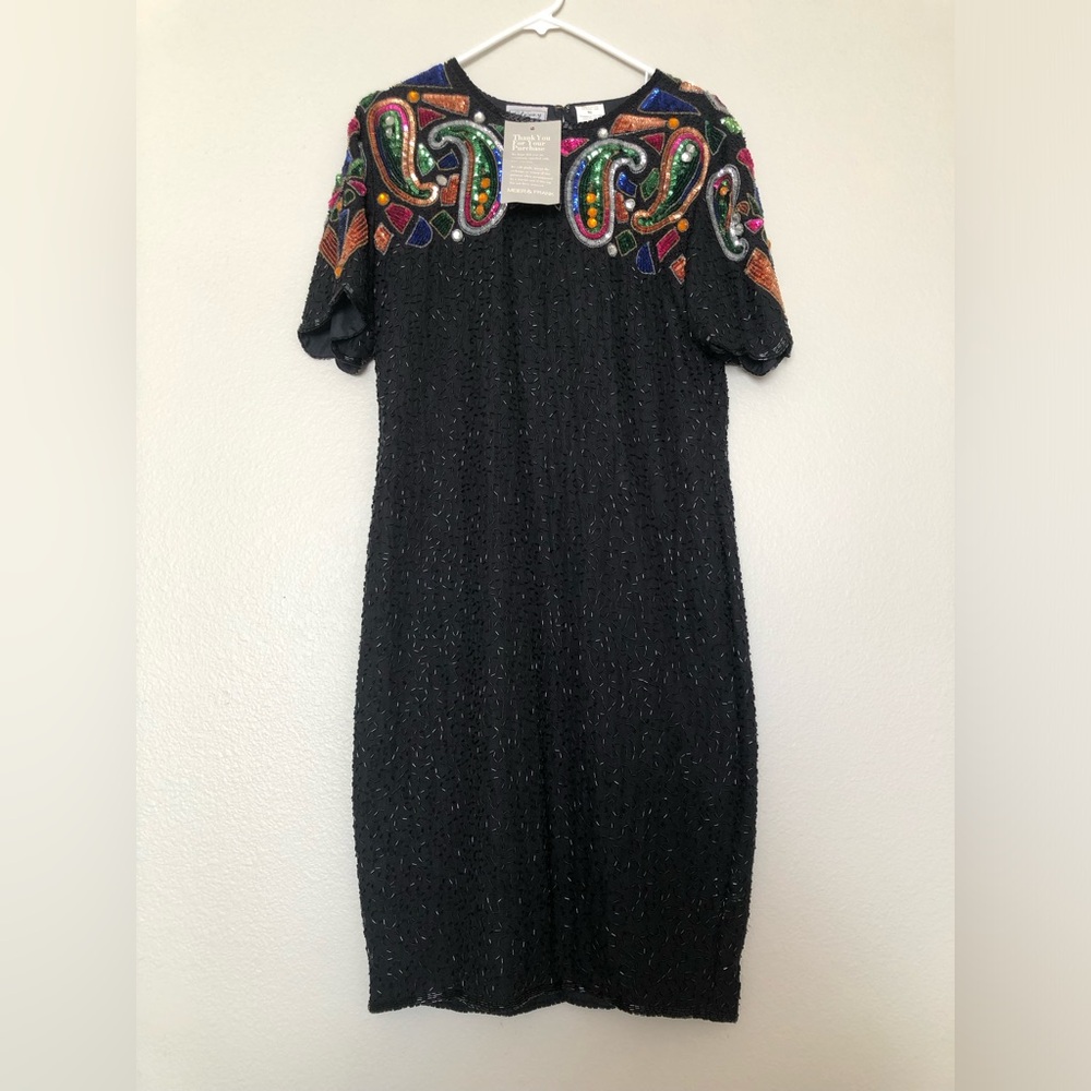 Vintage Sequin Stenay Dress NWT